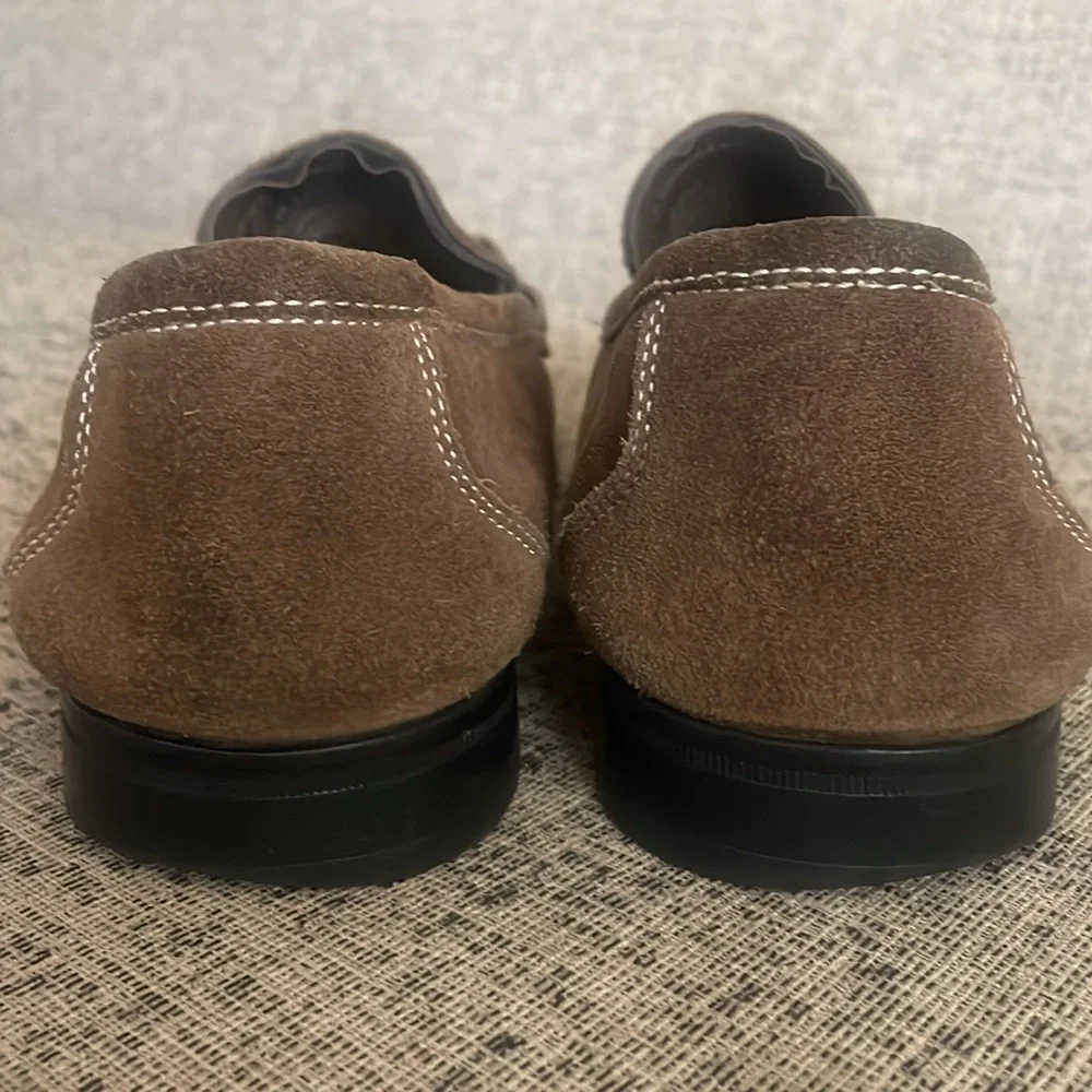 Robert Wayne Dan Marco Brown Suede Leather Loafer Size 9.5D